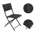 Rattan Bistro Set Includes a Table And Two Chairs