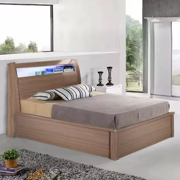 RUGBY OAK HIGH GLOSS BED
