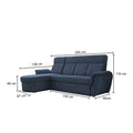 SELLY BLUE SMALL SOFA BED