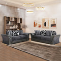 SHANNON 3+2 SOFA BLACK/GREY