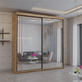 Serbia Black Sliding Wardrobe 150cm/200cm