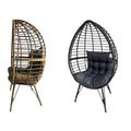 Teardrop Rattan Egg Chair with Cushion