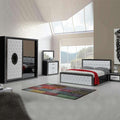 VEGAS BLACK&amp;WHITE BEDROOM SET