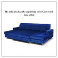 VERSO LARGE SOFA BED BLUE