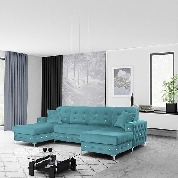 VERSO SKY BLUE SOFA BED