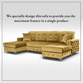VERSO LARGE MUSTARD SOFA BED