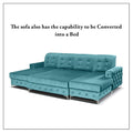 VERSO SKY BLUE SOFA BED
