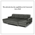 VERSO LARGE SOFA BED GREY