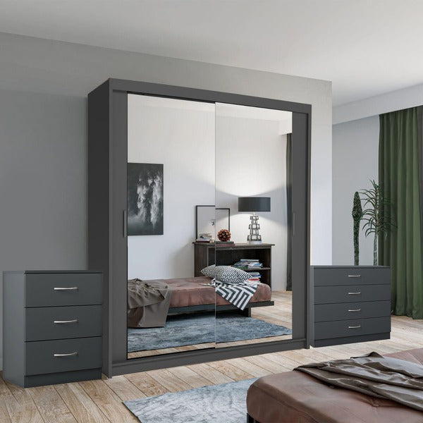 CHICAGO GREY WARDROBE SET