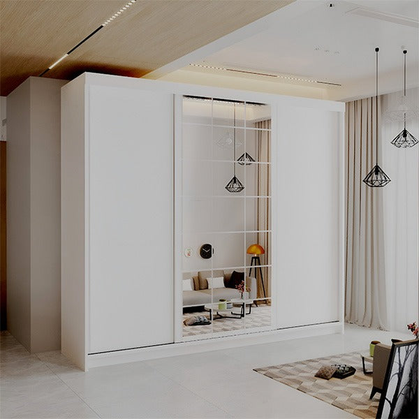 LATVIA VOTAN WHITE SLIDING WARDROBE 200/250cm