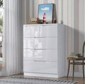 Modern High Gloss Cabinet with 5 Drawers