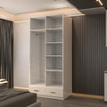 Lugano 2 Door 90cm High Glass Wardrobe