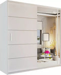 VISION WHITE WARDROBE 120cm/150cm/180cm/203cm