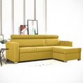 Hugo Yellow Corner Sofa Bed