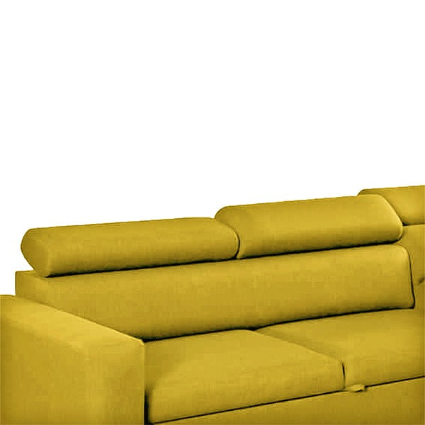 Hugo Yellow Corner Sofa Bed