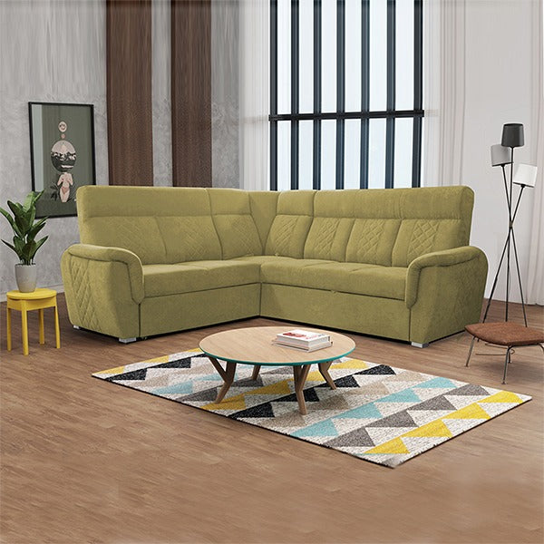 SELLY MUSTARD LARGE CORNER SOFA
