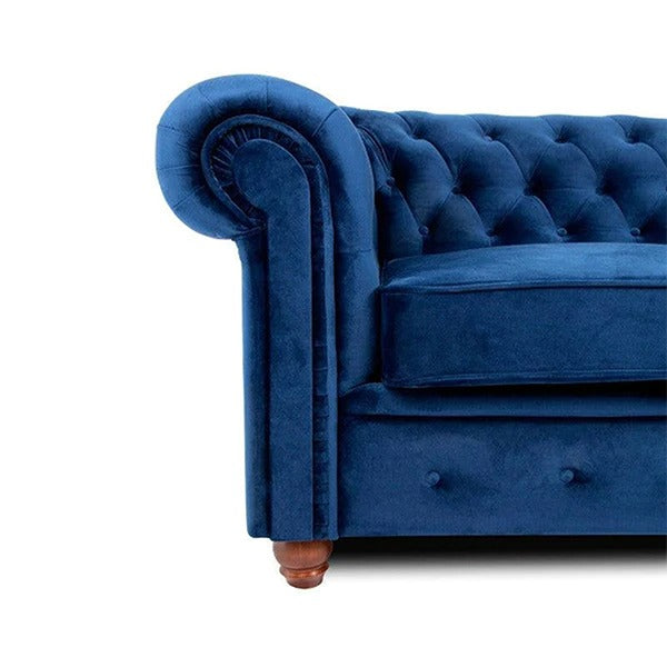 HERO CHESTERFIELD BLUE 3+2 SEATER SOFA