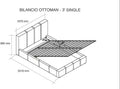 MODERNIQUE BROWN STORAGE BED