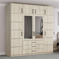 Barcelona 240cm White with TOP BOX Wardrobe