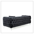 Chicago Black 3+2 Chesterfield Sofa Set