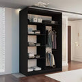 VISION BLACK WARDROBE 120cm/150cm/180cm/203cm