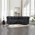 Chicago Pu Recliner Grey Corner Sofa