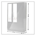 Bobby White 3 Door High Gloss Wardrobe