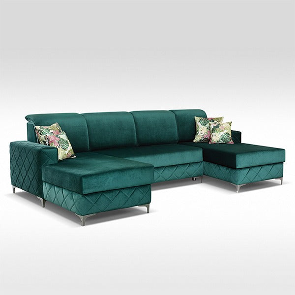 BORYS GREEN SOFA BED LARGE
