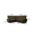 SELLY BROWN LARGE CORNER SOFA