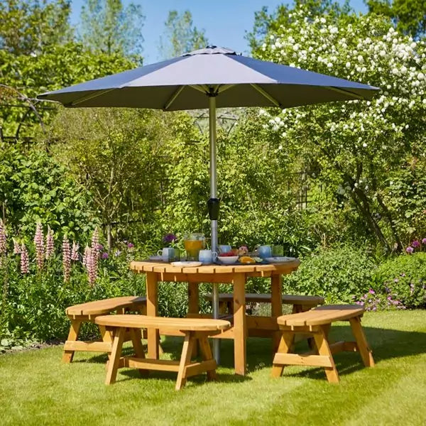 Garden Patio Table And Bench Set