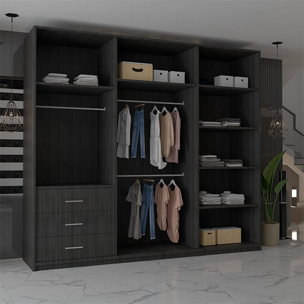 CHICAGO WENGE WARDROBE 250cm