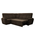 SELLY BROWN LARGE CORNER SOFA
