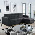 LYON L SHAPED SOFA SET LIGHT GREY