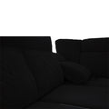 SELLY BLACK LARGE CORNER SOFA
