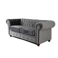 HERO CHESTERFIELD GREY 3+2 SOFA