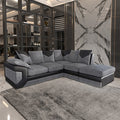 Dino Corner Sofa Black/Grey