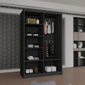 HOUSTON BLACK SLIDING WARDROBE 100cm/120cm/150cm/180cm/203cm
