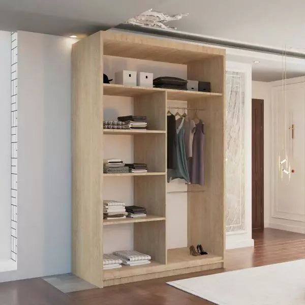 VISION OAK WARDROBE 120cm/150cm/180cm/203cm