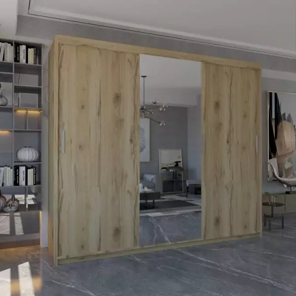 MIAMI GREY WARDROBE 250cm
