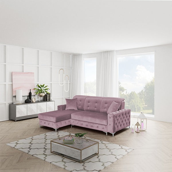 VERSO SMALL PINK SOFA BED