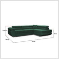 LIDO Green Corner Sofa Bed