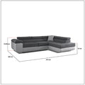 LIDO GREY CORNER SOFA BED