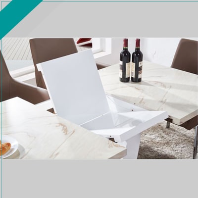 AALIYA BEIGE TABLE WITH 2 CHAIR