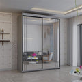 Serbia Grey Sliding Wardrobe 150cm/200cm