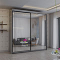 Serbia Black Sliding Wardrobe 150cm/200cm