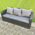 Outdoor Garden Fimous 7-Seater Reclining Rattan Set