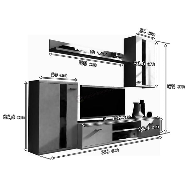 BRUNO TV UNIT SET