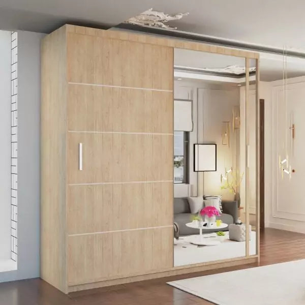 VISION WHITE WARDROBE 120cm/150cm/180cm/203cm