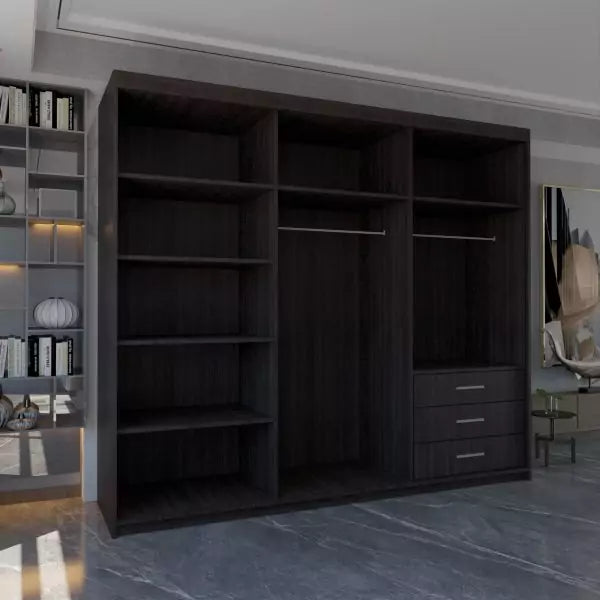 MIAMI WENGE WARDROBE 250cm