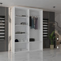 CHICAGO WHITE WARDROBE 250cm